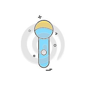 Mic icon design vector