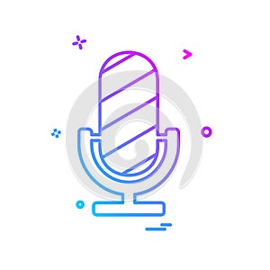 Mic icon design vector