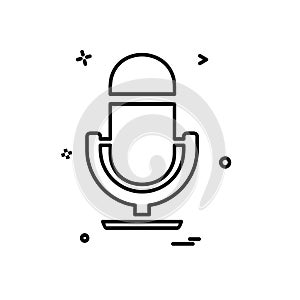 Mic icon design vector