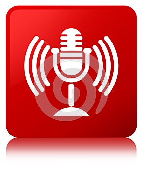 Mic icon red square button