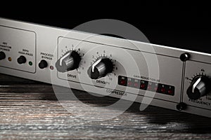 mic preamp processor compressor closeup