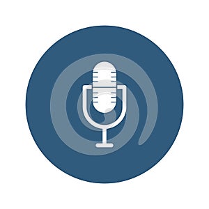 Mic Vector icon which can easily modify or edit