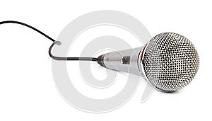 Mic on white background