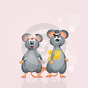 Mice marry