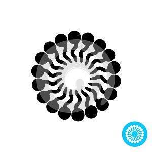 Micelle black vector icon