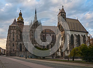 Michael chapel and St. Elisabeth cathedral in Kosice, Slovakia