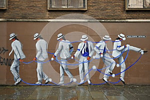 Michael Jackson Moonwalker Mural by Paul Curtis in Colquitt Street, Liverpool