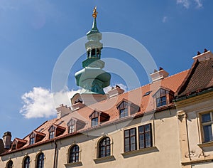 MichalskÃ¡ brÃ¡na (Slovak: Michalska brana) the only preserved city gate in Bratislava, Old Town, Slovakia