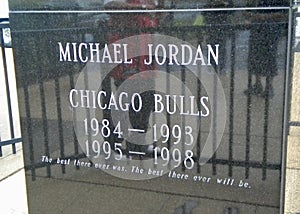 Micheal Jordan Statue Base, Chicago Illinois