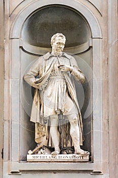 Michelangelo Buonarroti statue, by Luigi Pampaloni, 1839 photo