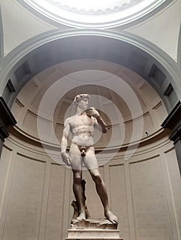 Michelangelo David statue in Florence, Italy