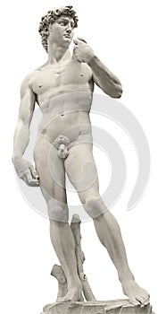 Michelangelo's David with clipping path