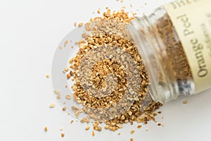 Orange Peel Spilled from a Spice Jar
