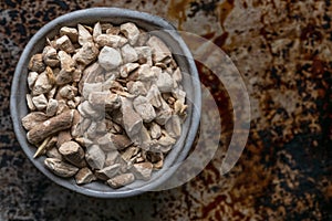 Ashwagandha Root in a Bowl