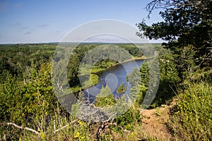 Michigan Au Sable River Valley Overlook