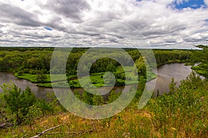 Michigan Au Sable River Valley Overlook