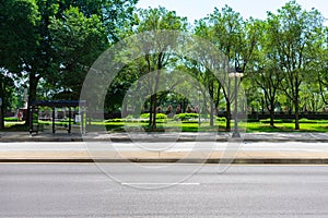 Michigan Avenue in Chicago with No Cars looking towards Grant Park