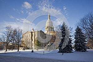 Michigan Capital in winter