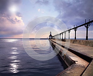 The Michigan City East Pierhead Lighthouse