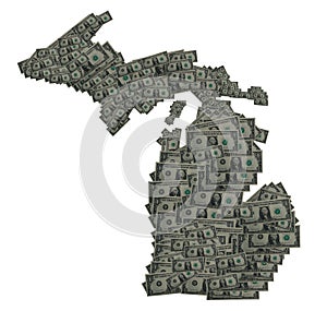 Michigan Dollar Outline