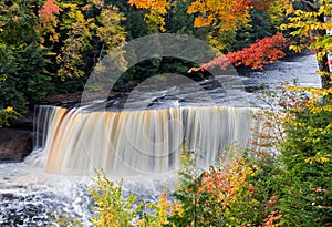 Michigan's Tahquamenon Falls in Autumn photo