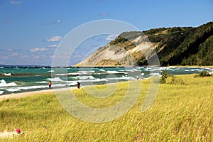 Michigan Sand Dunes and Beach