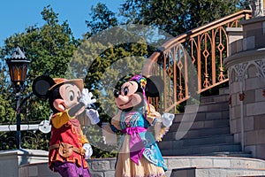 Mickey and Minnie Mickeys Royal Friendship Faire on Cinderella Castle in Magic Kingdom 28