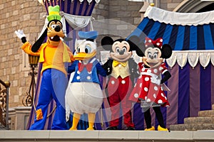 Mickey and Minnie Mouse, Donald Duck and Goofy