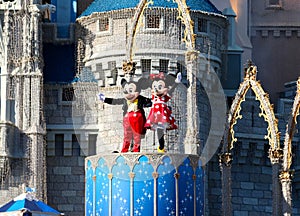 Mickey and Minnie Mouse On Stage at Disney World Orlando Florida