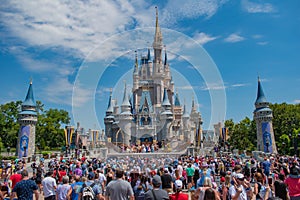 Mickey`s Royal Friendship Faire on Cinderella Castle in Magic Kingdom at Walt Disney World Resort 1