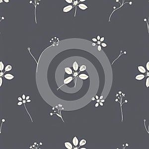 Micro Botanical Seamless Design Pattern