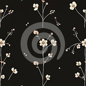 Micro Botanical Seamless Design Pattern