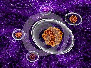 Micro cells - 3D illustration