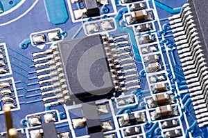 Micro chip on the computer motherboard