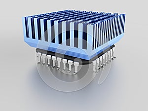 Micro chip with heat sink