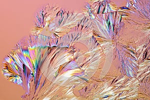 Micro Crystals in polarized Light