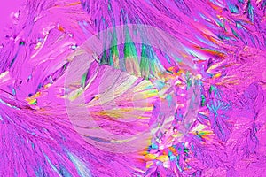 Micro Crystals in polarized Light