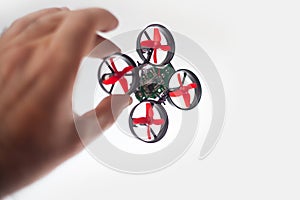 Micro drone in hand