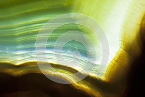 Micro photo of agate stone