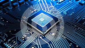 Micro processor, electronic processor, digital CPU. Information technology background