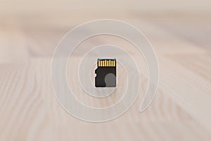 Micro sdhc memory card - shallow focus