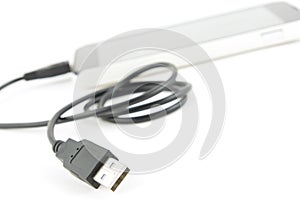 Micro usb cable with smart phone