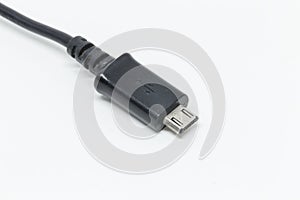 Micro usb closeup detail isolated