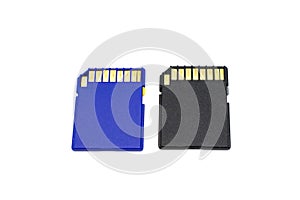 Micro USB flash drive on white background