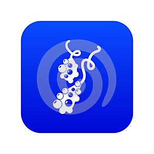 Micro vibrio icon blue vector