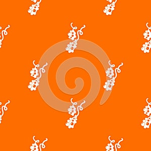 Micro vibrio pattern vector orange