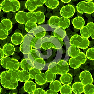 Microbe, virus, bacteria or cell green texture