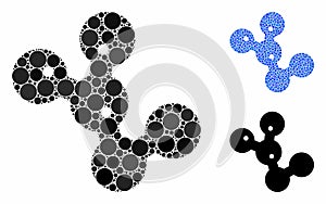 Microbes Mosaic Icon of Spheric Items