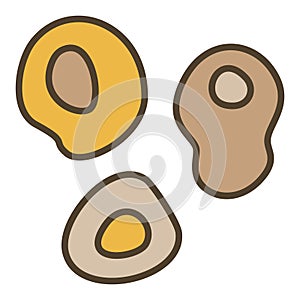 Microbes vector Bioengineering Science concept colored icon or symbol