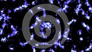 Microbes and worms background, biological abstract pattern. Design. Abstract moving worms under microscope.